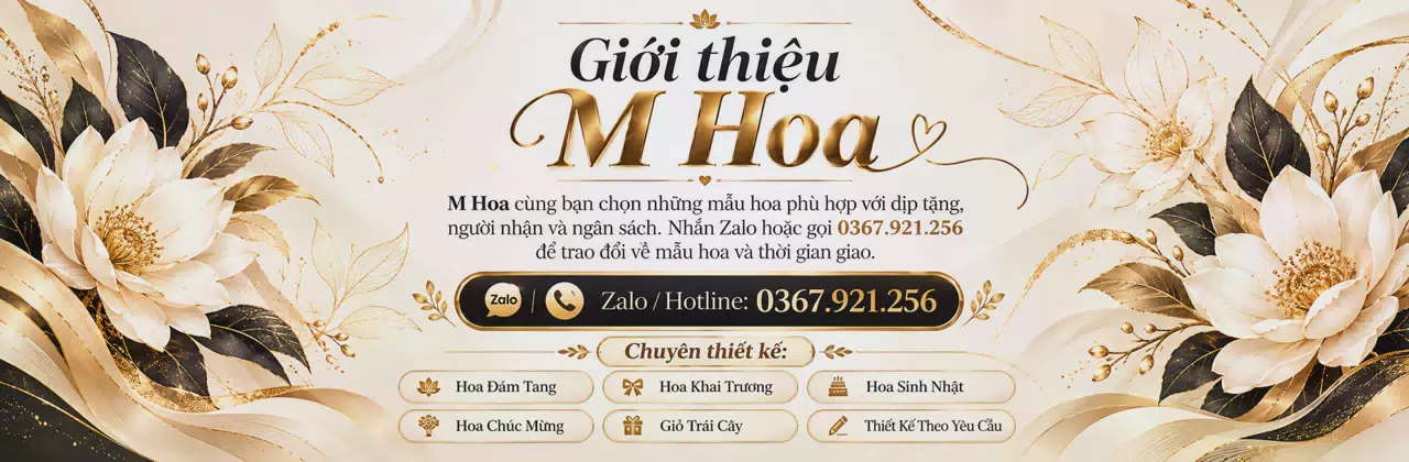 Ảnh bìa Shop hoa tươi Xã Hội An, An Giang - Một món hoa, nhiều điều muốn nói